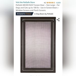 PET SAFE screen door
